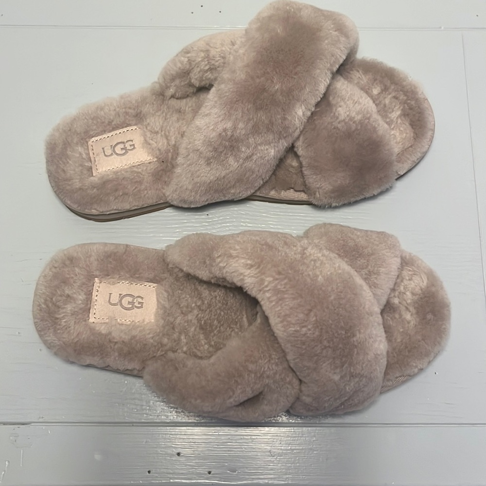 UGG Faux Fur Slide Slippers